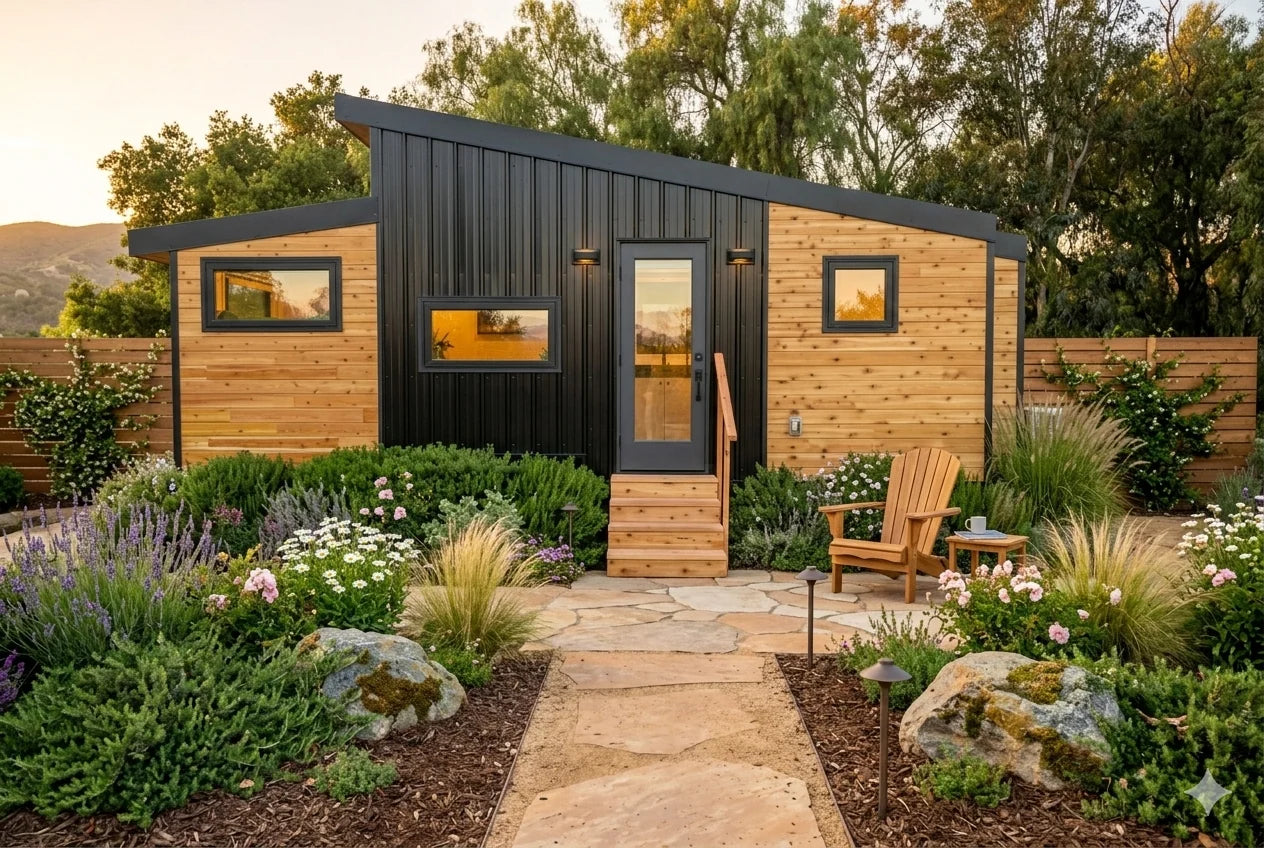 The Minuet—A 220-sqft Single-Level Tiny Home with Clever Built-In Storage