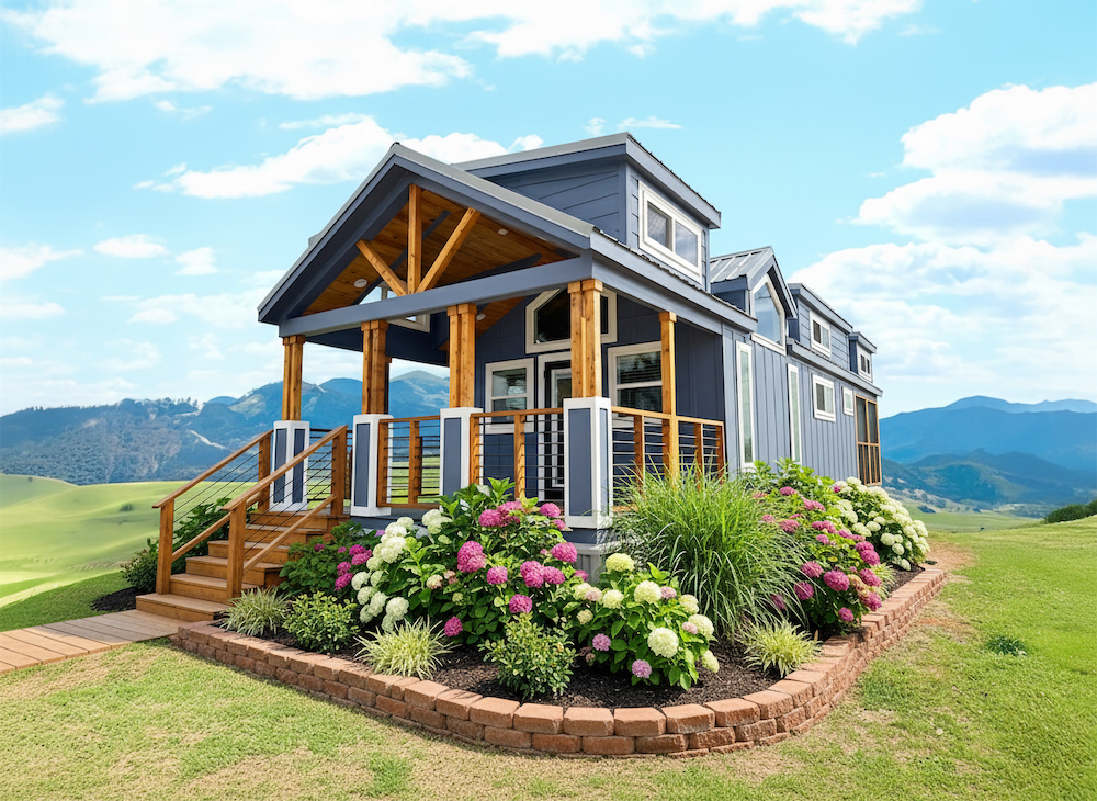 The Mockingbird Tiny House—399-sqft of Smart Design with Two Porches