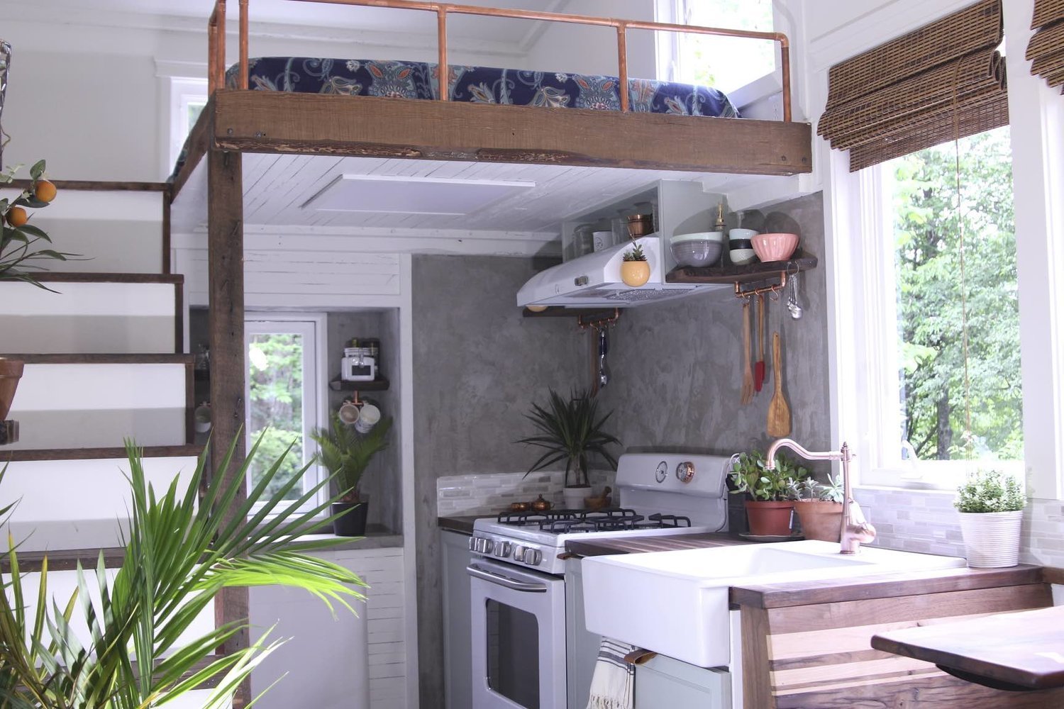 250-sqft "Artisan Retreat" Farmhouse-Style Tiny House by Handcrafted Movement