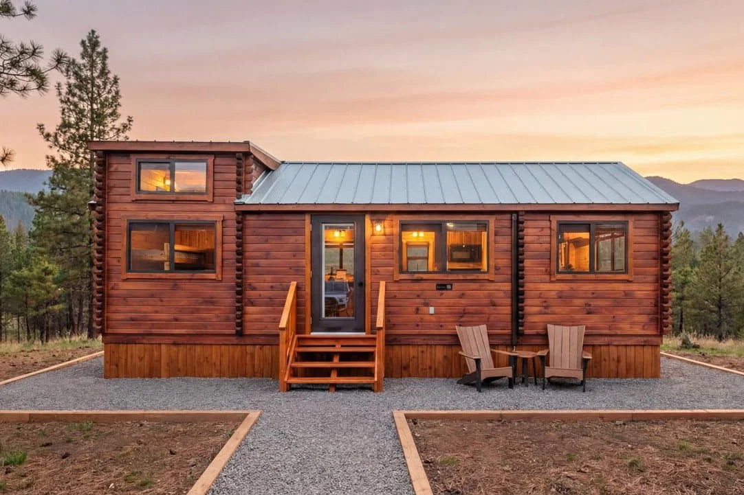 The Rancher Loft—A 400-sqft Two-Bedroom Log Cabin