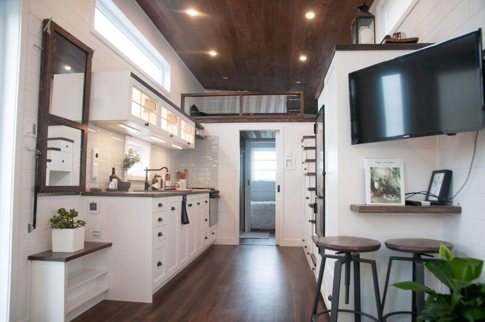 Wide 10’ x 32’ “Laurier” Tiny Home on Wheels by Minimaliste Tiny Houses